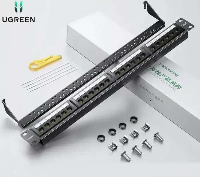 UGREEN Cat 6 1U 24-Port UTP Patch Panel (70423) - Image 4