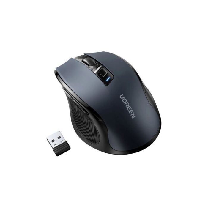 Ugreen 25752 Ergonomic Contoured-Shape Design Wireless + Bluetooth Mouse - Image 4