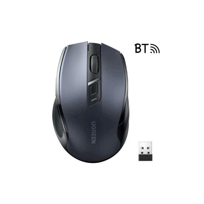 Ugreen 25752 Ergonomic Contoured-Shape Design Wireless + Bluetooth Mouse - Image 6