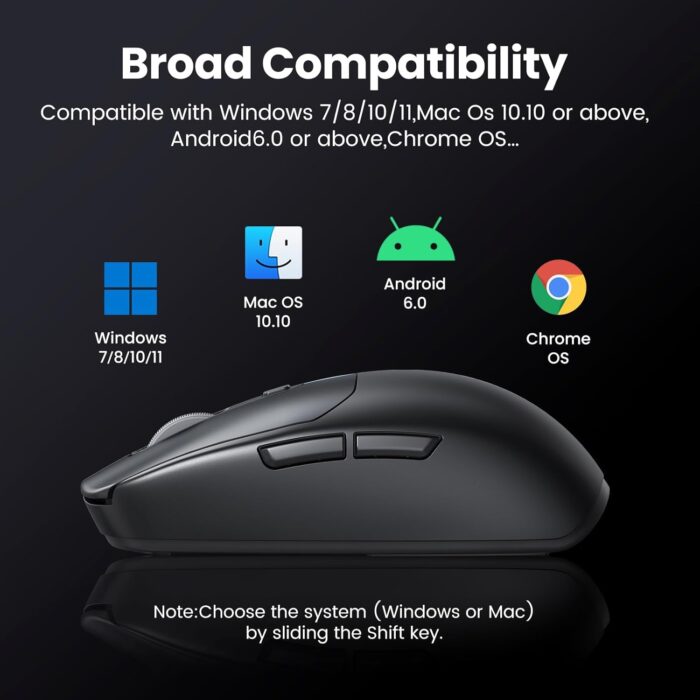 Ugreen 90539 USB/BT/2.4GHz Lightweight Wireless Gaming Mouse - Image 8