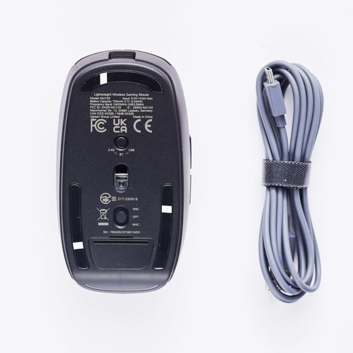 Ugreen 90539 USB/BT/2.4GHz Lightweight Wireless Gaming Mouse - Image 3
