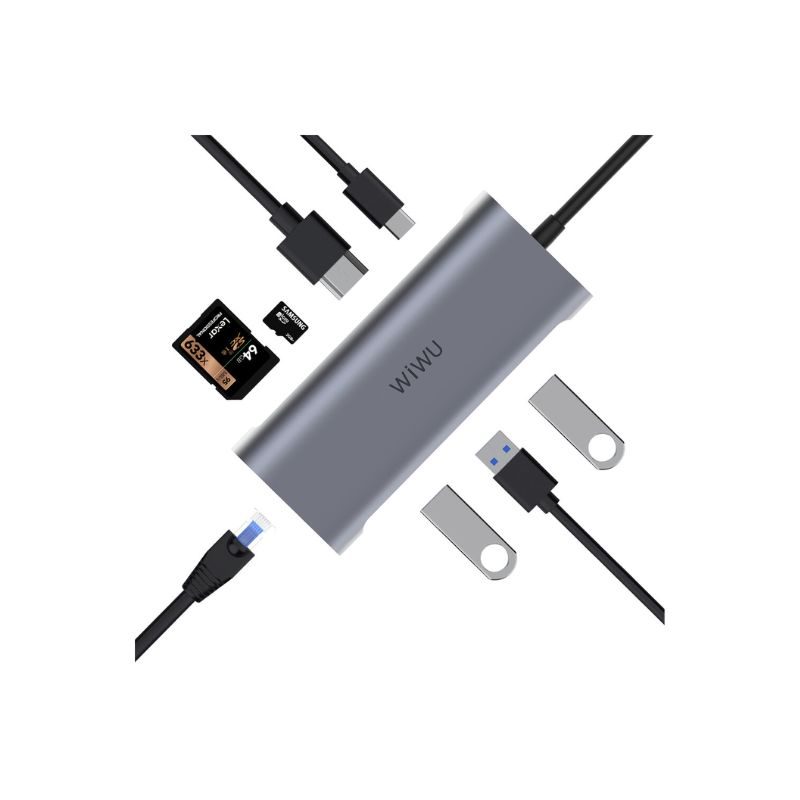 WiWU Alpha 831 HRT USB C Hub - Image 2