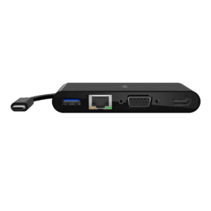 Belkin Adapter - USB-C 5-in-1 GBE + HDMI + VGA + USB-A + PD 100W - BLK (AVC004btBK)