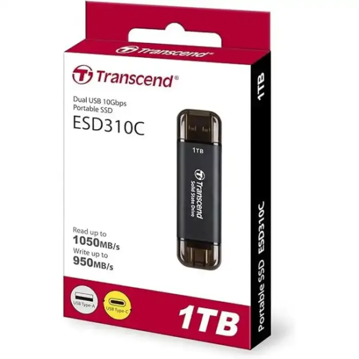 Transcend TS1TESD310C 1Tb External SSD USB 3.1 Gen 2 Type - C - Image 2
