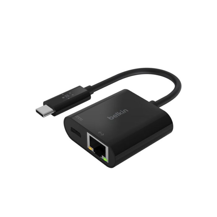 Belkin Adapter - USB-C to ETHERNET + Charge Adapter 60W (INC001btBK)
