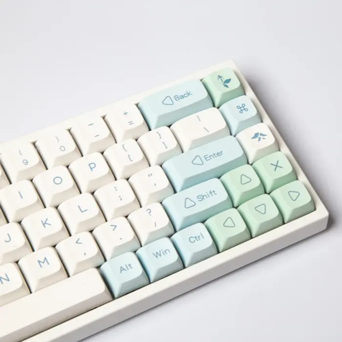 Ice Crystal Mint Keycaps – XDA Profile PBT Dye Sublimation Keycaps (133 Keys) - Image 2