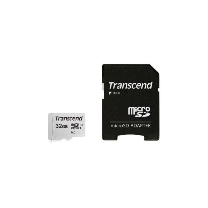 Transcend TS32GUSD300S Memory Card 32GB MicroSDHC Class 10 UHS-1 U1 Memory Card