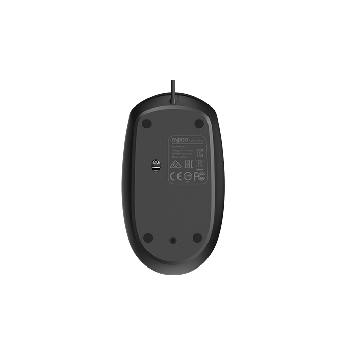 Rapoo N100 Wired Optical Mouse | Type - C - Image 3