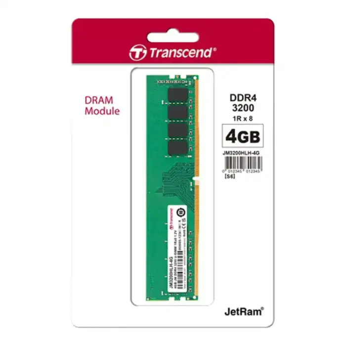 Transcend 4GB DDR4 3200 MHz Desktop Memory-JM3200HLH-4G - Image 2