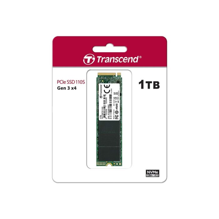 Transcend TS1TMTE110S 1TB M.2 NVMe PCIe Gen3x4 MTE110S SSD - Image 2