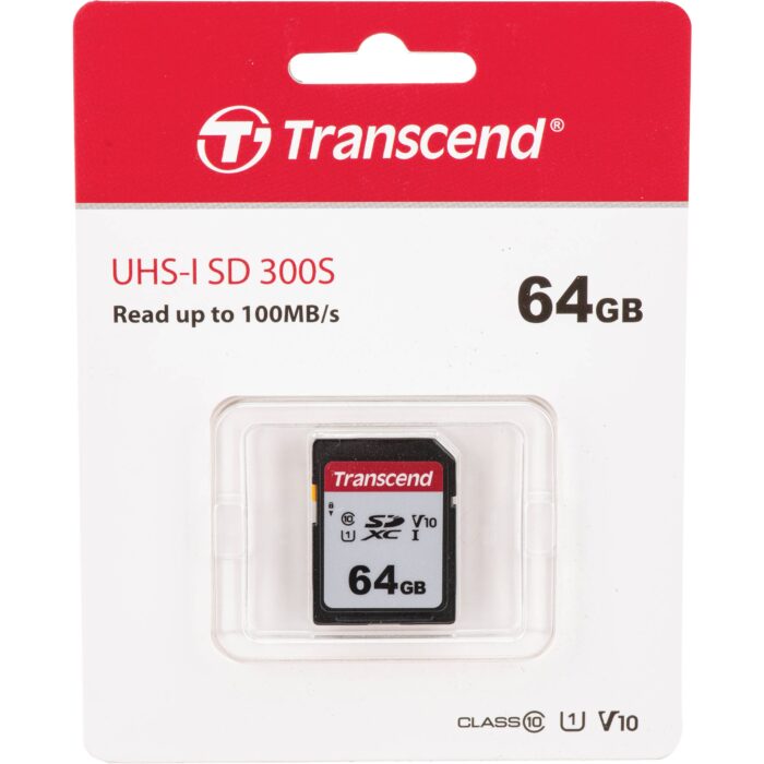 Transcend TS64GSDC300S 64GB SD Card UHS-I U1 - Image 2