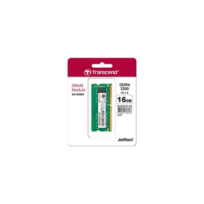 Transcend 16GB JM DDR4 3200MHz SO-DIMM-JM3200HSE-16G - Image 2
