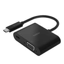 Belkin Adapter - USB-C to VGA + Charge Adaptor (AVC001btBK)