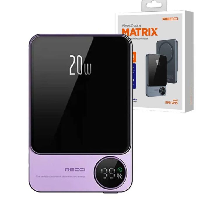 Recci RPB-W15 Wireless Charging PowerBank - Image 2