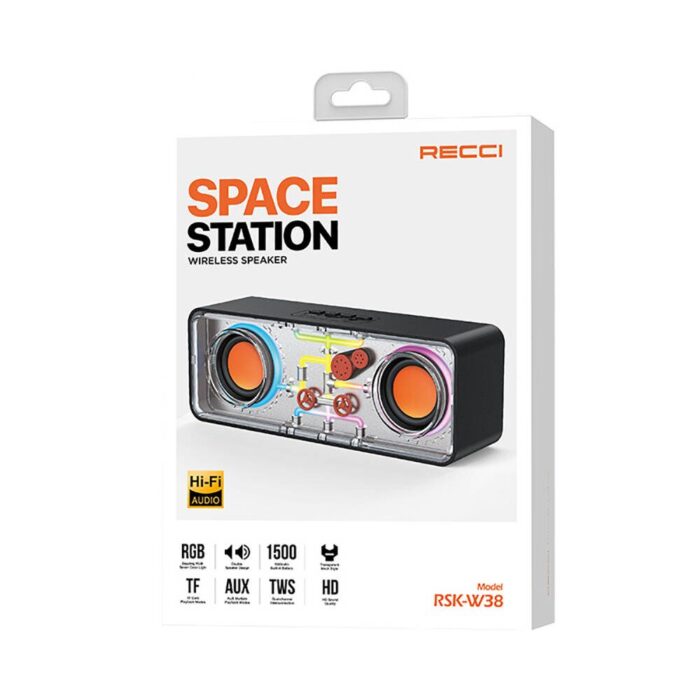 Recci RSK-W38 Space Station Wireless Bluetooth Speaker - Image 2