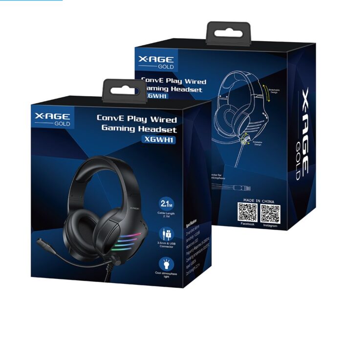 X-Age ConvE Play Wired Gaming Headset | Headphone - Image 2