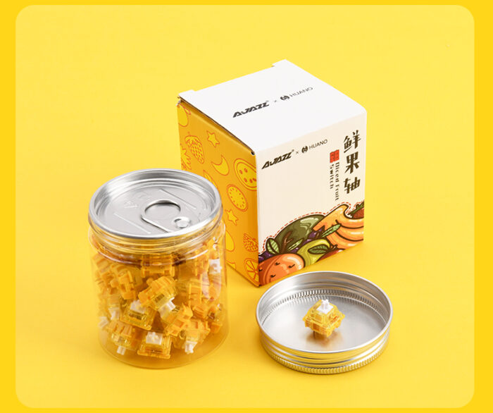 AJAZZ DICED FRUIT SWITCHES – BANANA/PEACH/KIWI (Lubed) - Image 2