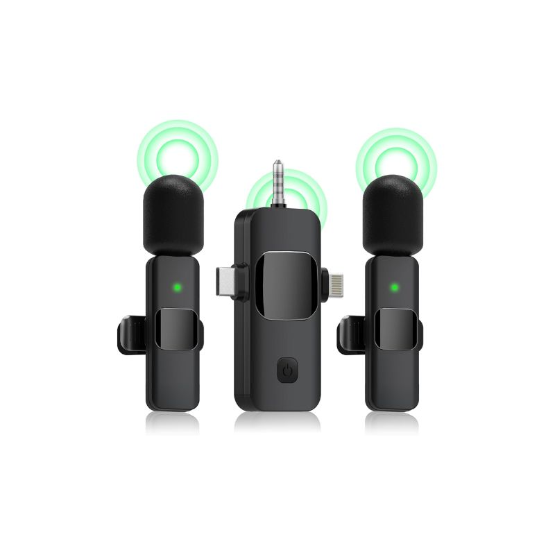 3-in-1 Wireless Mini Microphone