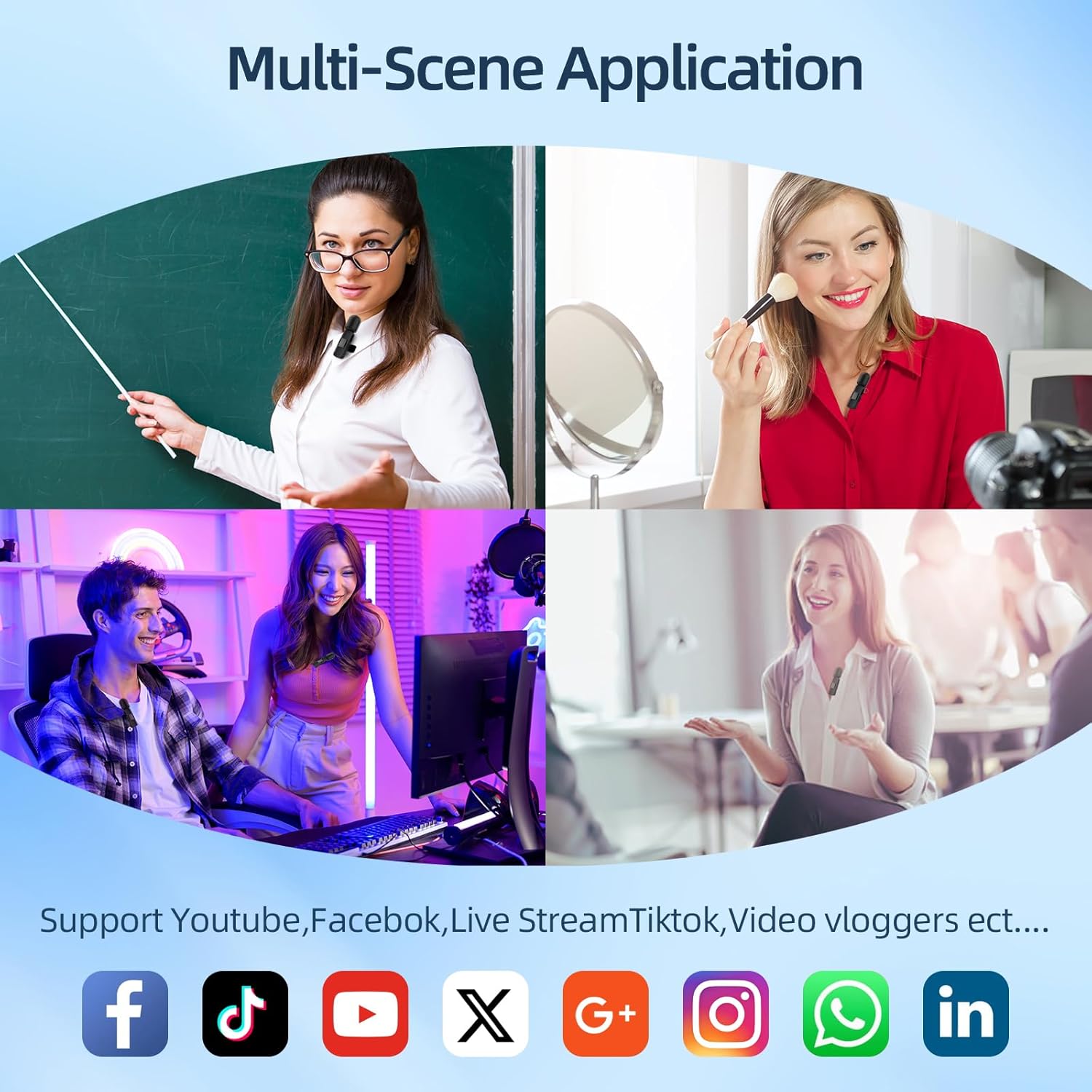 3-in-1 Wireless Mini Microphone - Image 7