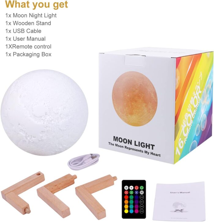 3D Moon Lamp - Image 8