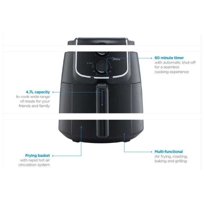 Midea 4.7L Air Fryer | MF-TN40D2 - Image 6