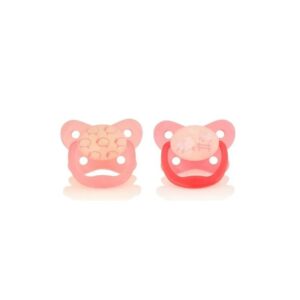 Prevent Butterfly Pacifier Stage 1 Pink 2-Pack