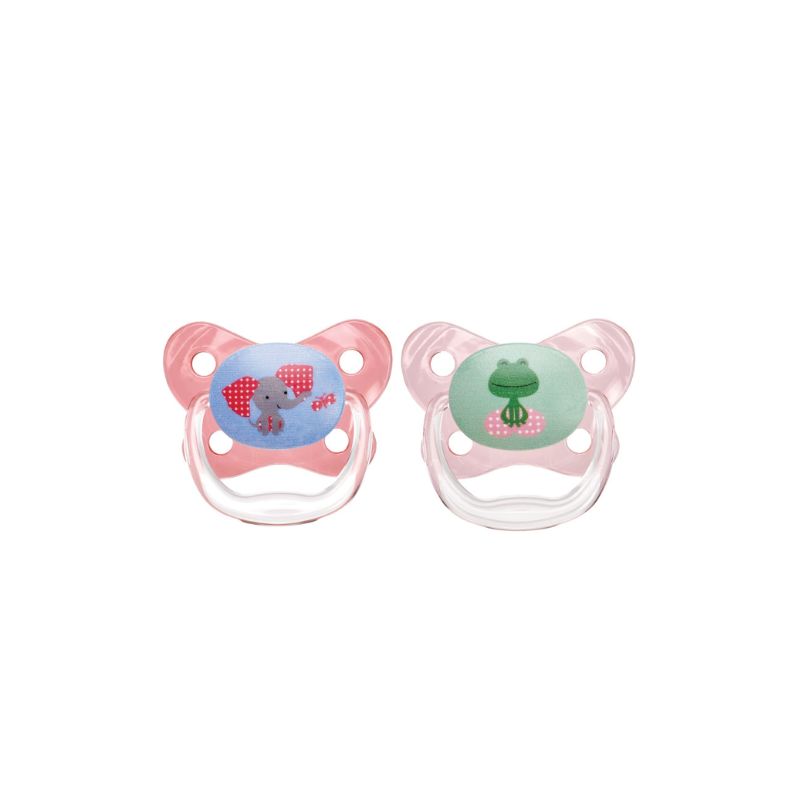 Prevent Butterfly Pacifier Stage 2 Pink 2 Pack
