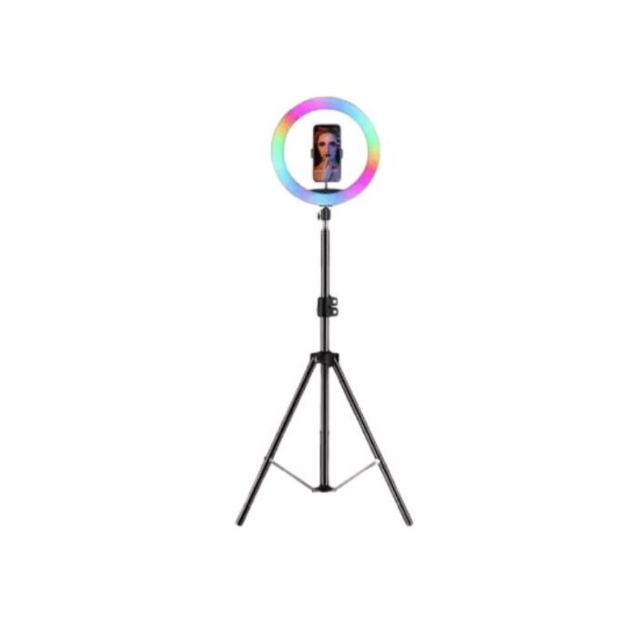 RGB LED Ring Light MJ-33 (33cm) with Stand - Image 2