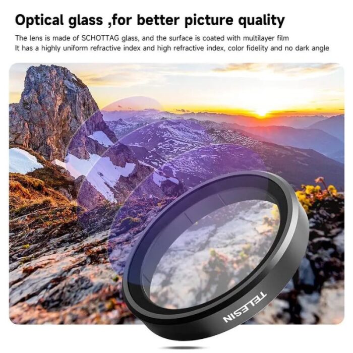 TELESIN ND & CPL Lens Filter Set for DJI Osmo Action 3 / 4 / 5 Pro (4-Pack) - Image 5
