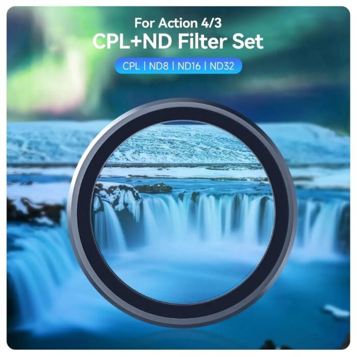 TELESIN ND & CPL Lens Filter Set for DJI Osmo Action 3 / 4 / 5 Pro (4-Pack) - Image 7