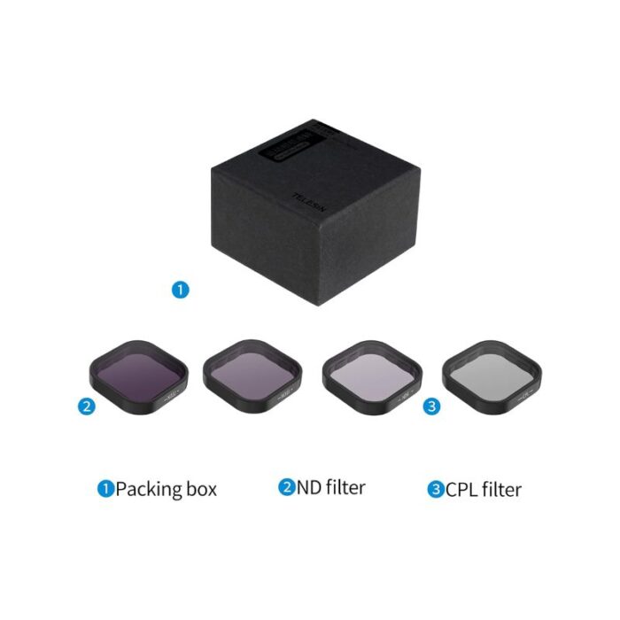 TELESIN ND Filter Set (4-Pack) for GoPro Hero 13 Black (ND8, ND16, ND32 & CPL Filters) - Image 5