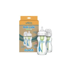 9oz270ml Options+ Wide-Neck Glass Bottle(2-Pack)