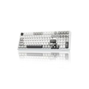 AULA F99 PRO Wireless Mechanical Keyboard Star Vector Switch Grey White