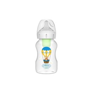 Options+ 330mL Wide Neck Bottle Balloon Bunny L2 Nipple(1 Pack)