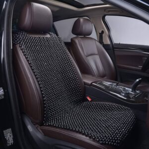 Seat cushion with beads black
