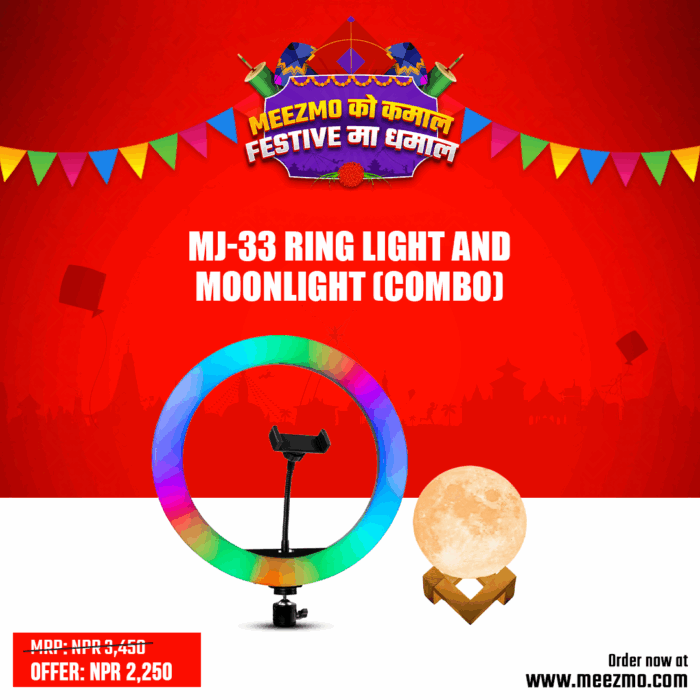 MJ-33 Ring Light + Moon Light Combo