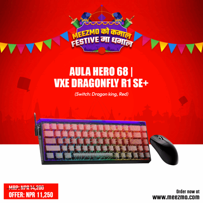 Combo of Aula Hero68 and VXE Dragonfly R1 SE+